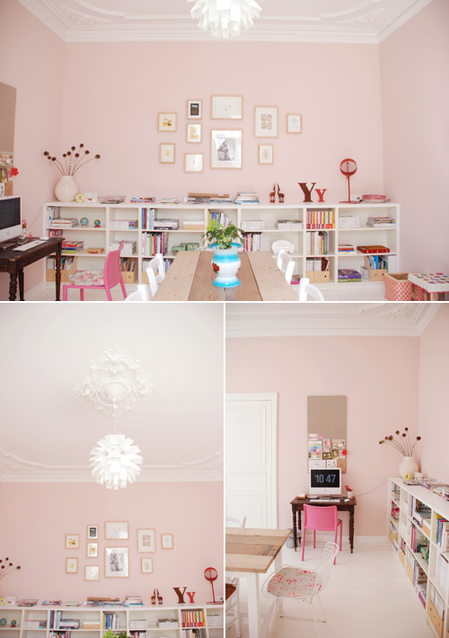 pink walls