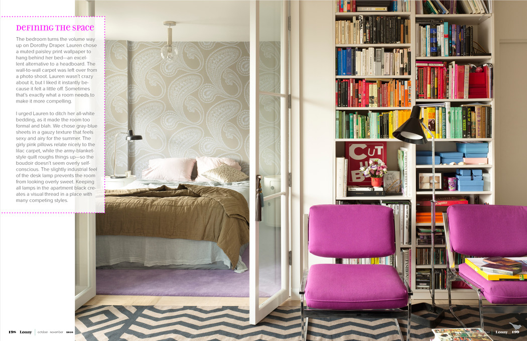 colour coded shelves