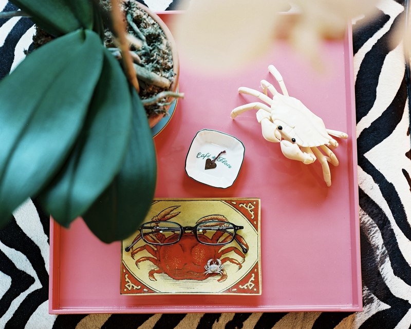 pink coffee table