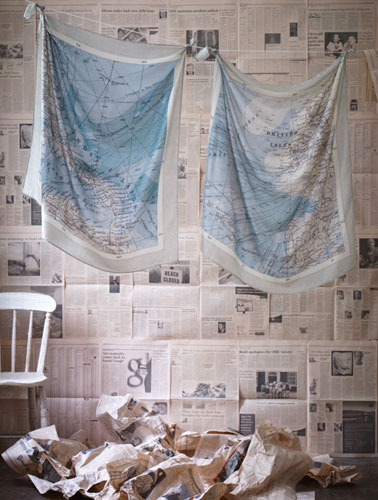 Map scarves