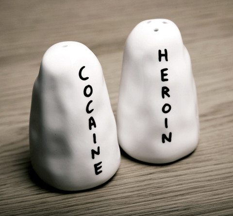 Salt and Pepper shakers by David Shrigley