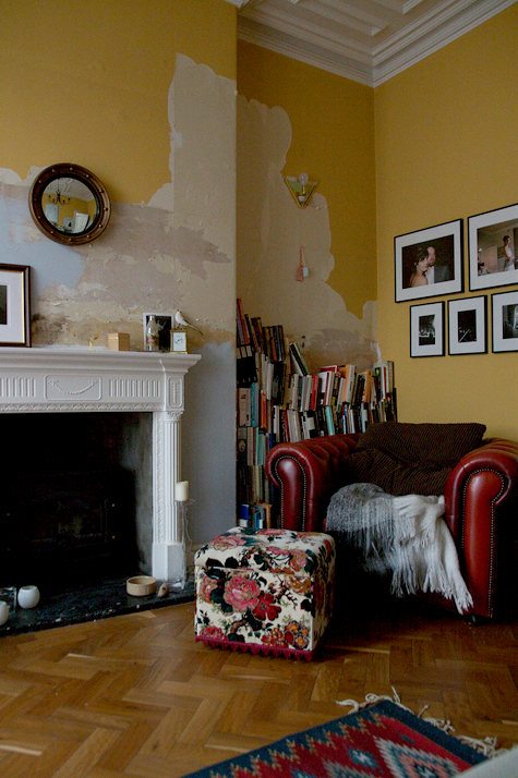 books in alcove