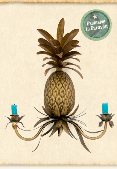 Pineapple sconce