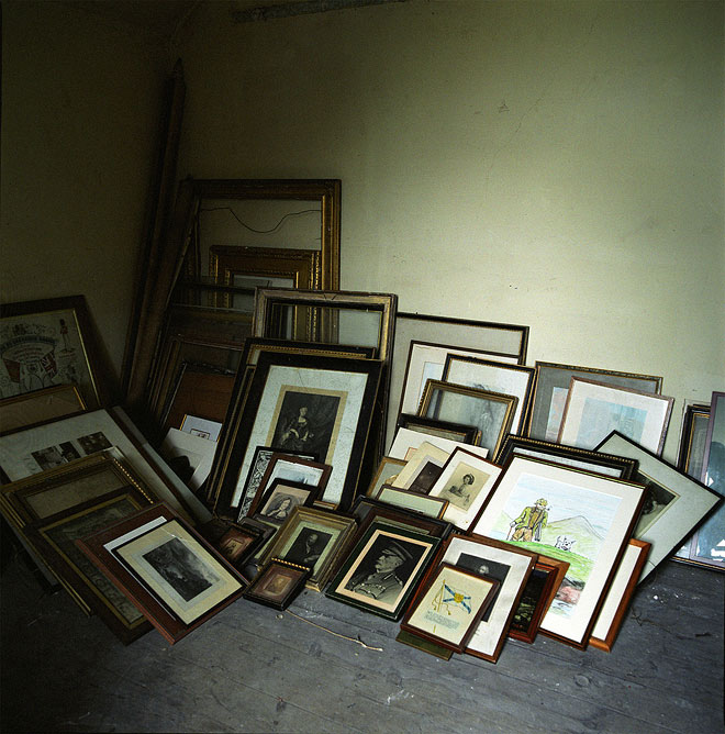 Pile of picture frames