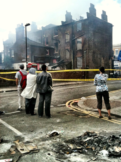 tottenham burnt buildings