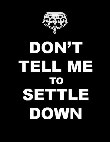 Settle down poster