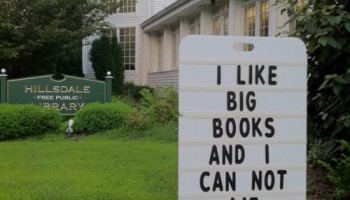 Library sign