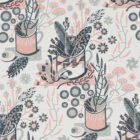 Angie Lewin furnishing fabric