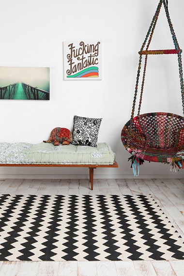 Zig-zag rug