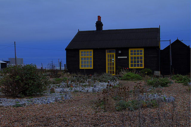 Prospect Cottage at night