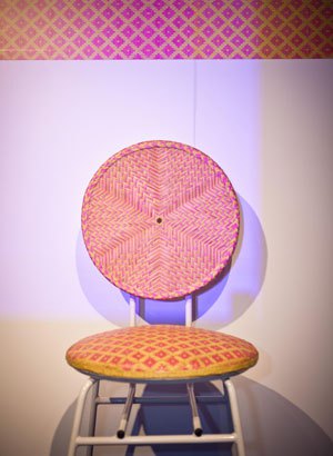 woven chair bright