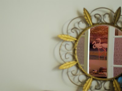 Flamingo mirror