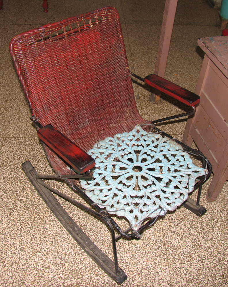 Mended chair