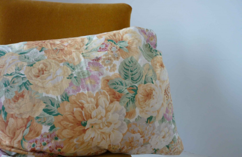 Vintage chintz cushion