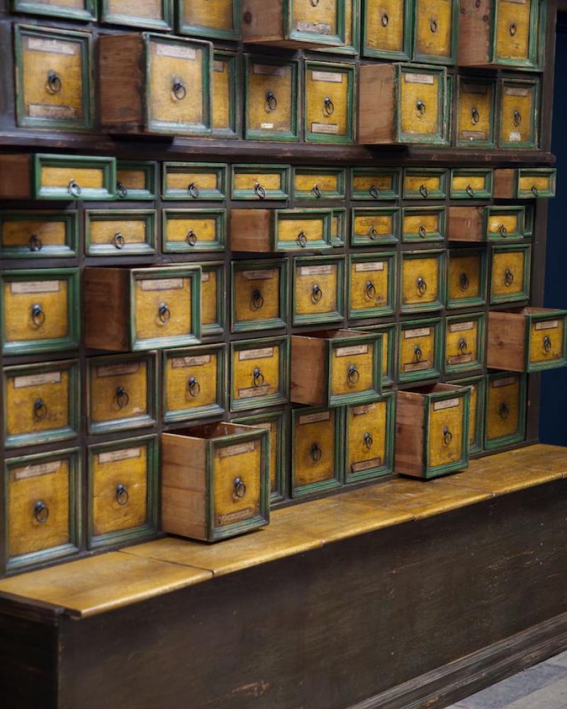 Antique apothacary cabinet