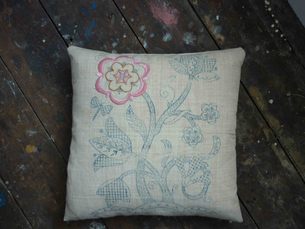 embroidery transfer cushion
