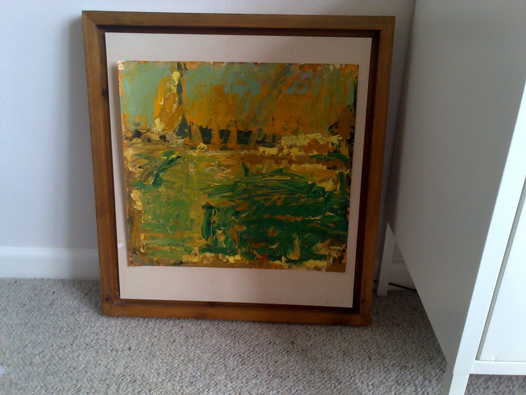 Framed vintage art