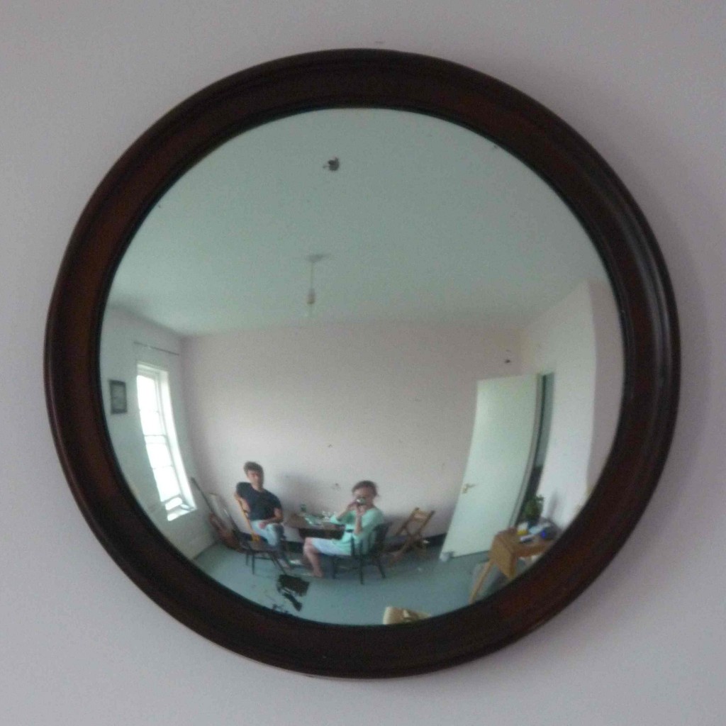 vintage convex mirror