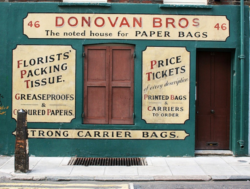 Donovan Bros sign Crispin Street