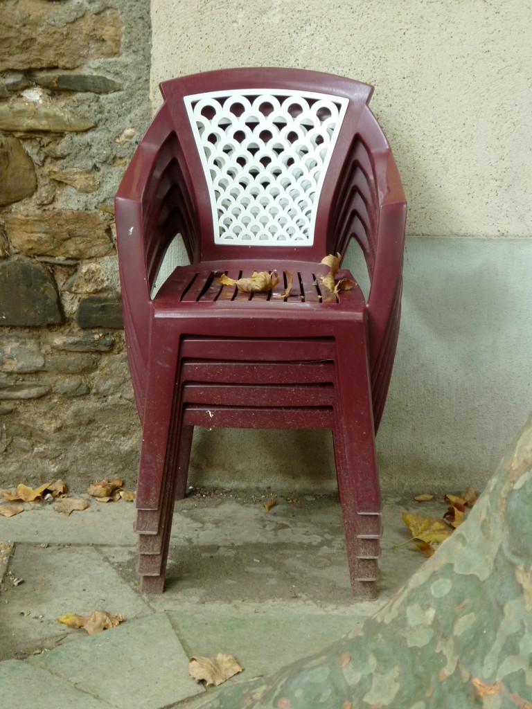 French plastic bistro chair