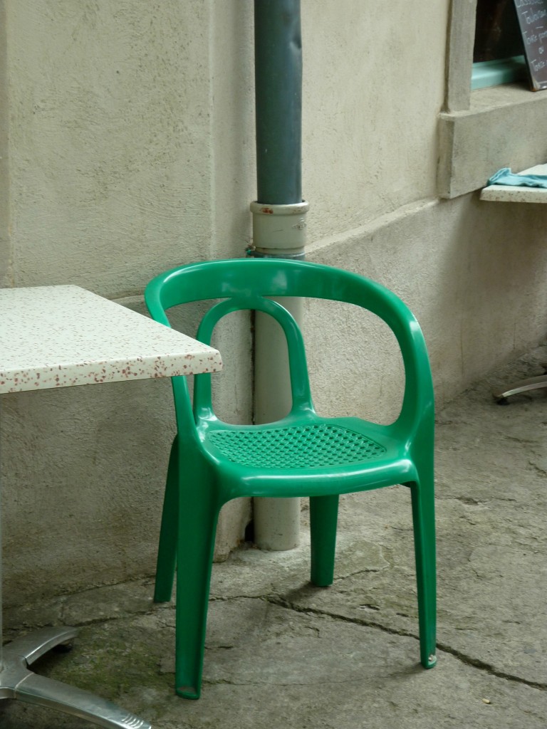 French plastic chair