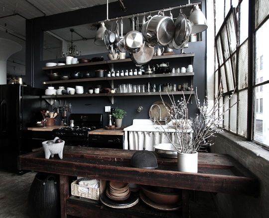 Black kitchen