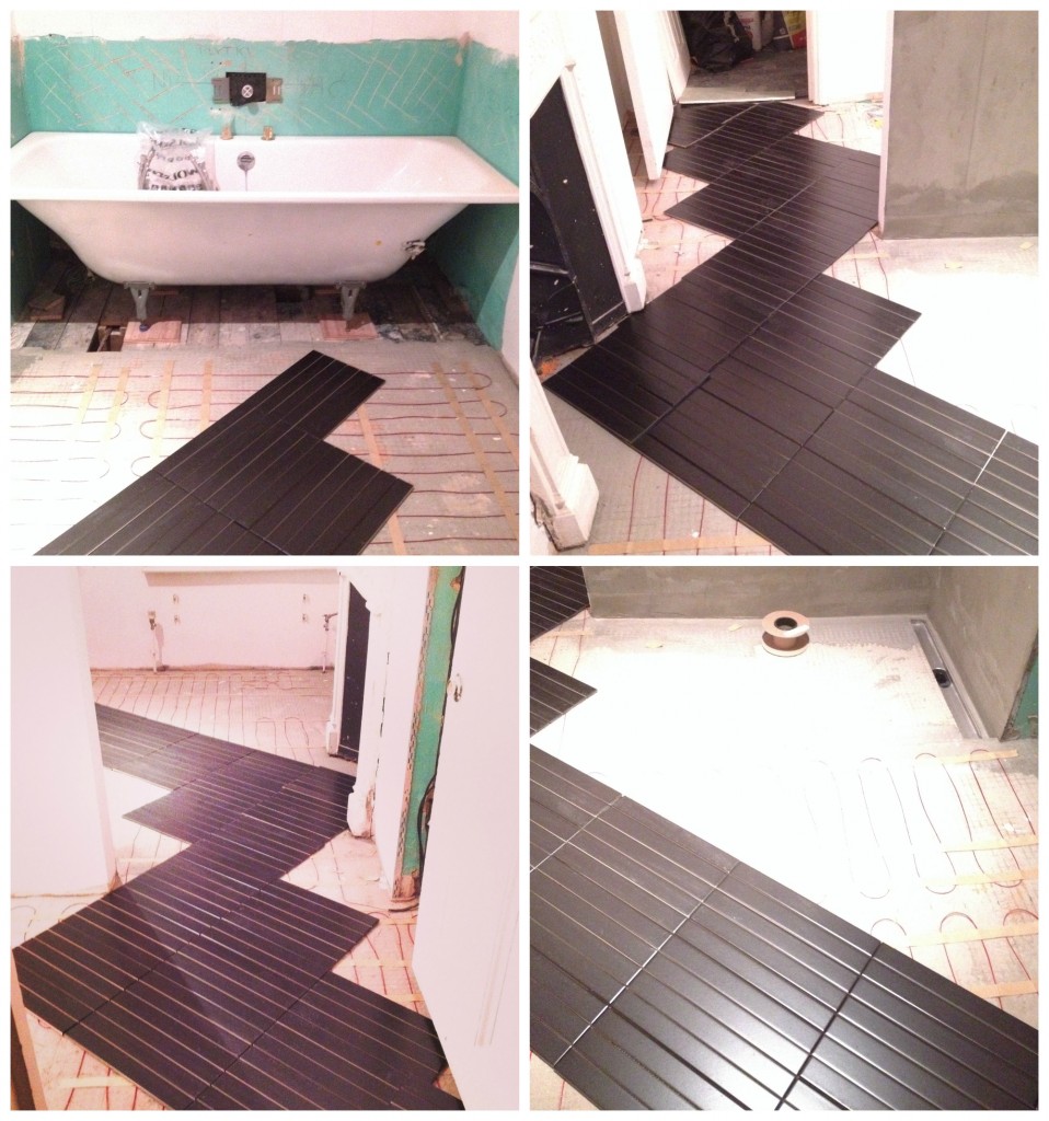 Bathroom with diagonal floor  Bathroom ideas  My Friend's House