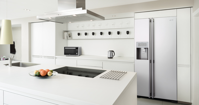 White kitchen | LG Appliances | My Friend's House
