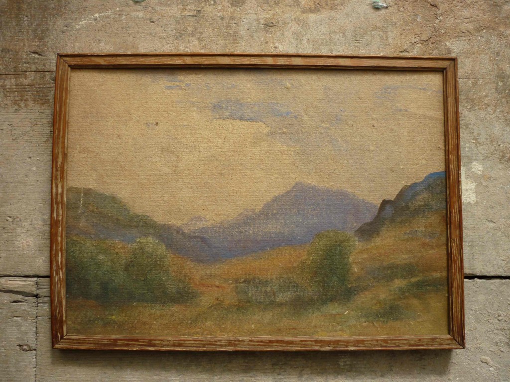 Naive landscape painting