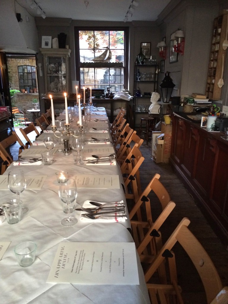 Disappearing Dining Club | Spitalfields Townhouse | My Friend's House