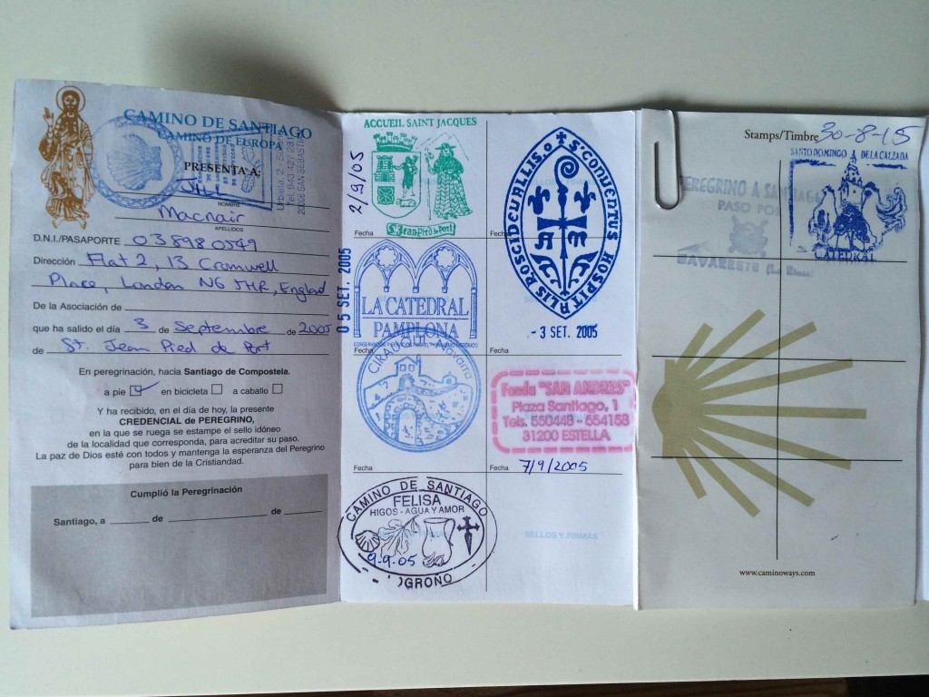 Pilgrims passport