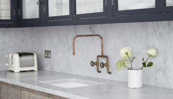 brass kitchen taps