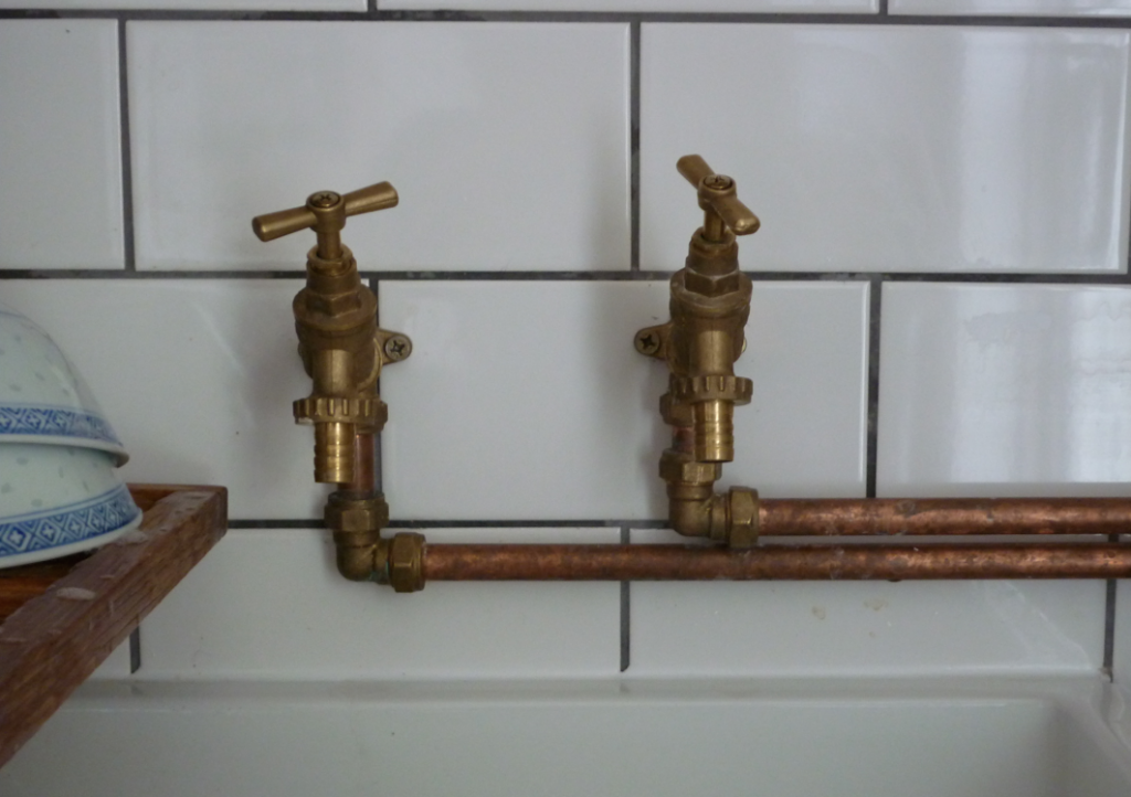 brass garden taps kitchen