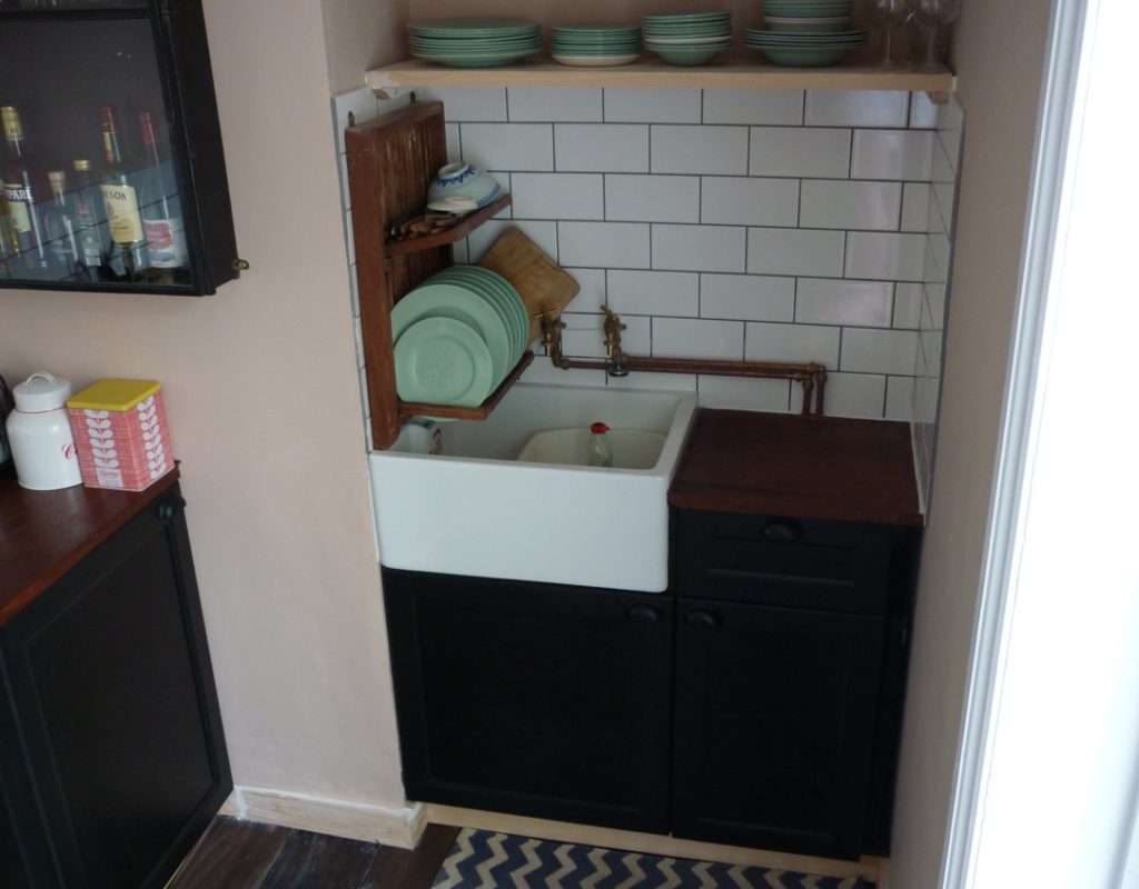 black ikea kitchen units