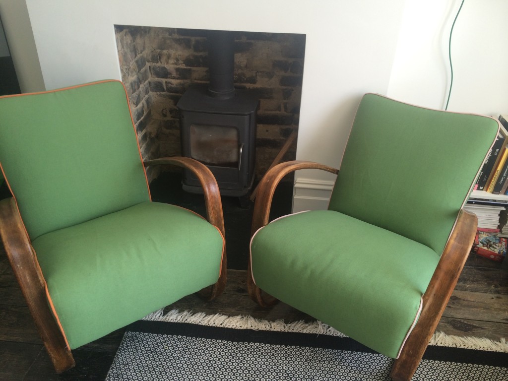 green linen chairs | Deco armchairs | My Friend's House
