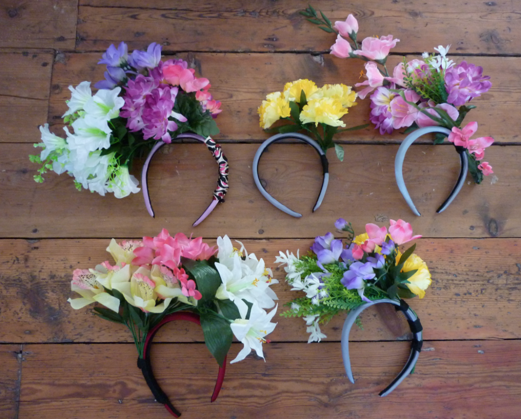 homemade flower headbands