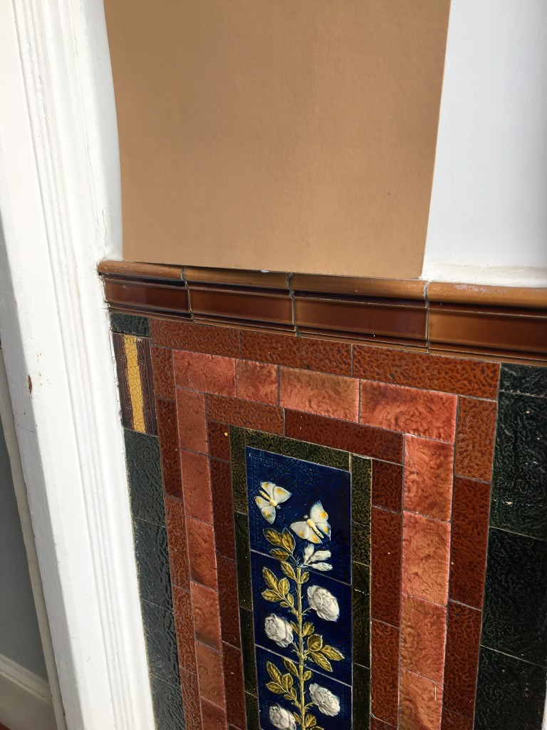 Tiles with brown