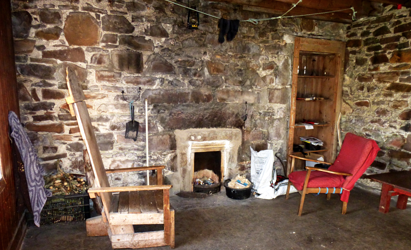 Inside uags bothy